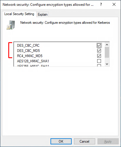 Network Security options