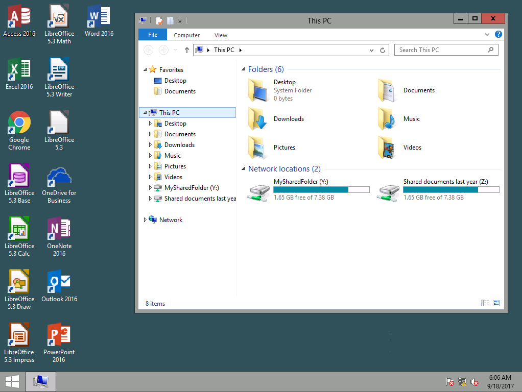Shared Folders on Windows